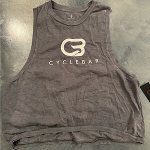 NWT CycleBar crop gray tank - soft - size large